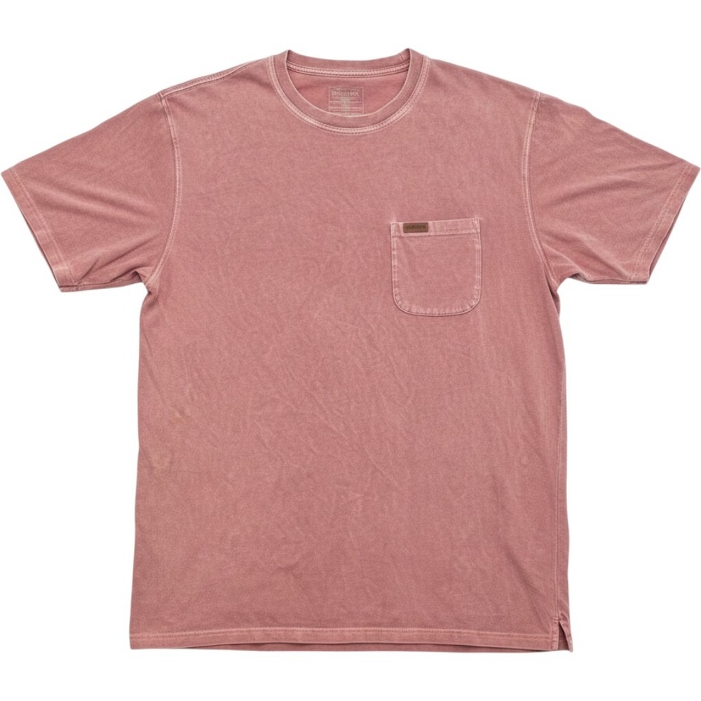 Pendleton Mens Short Sleeve Pocket T-Shirt Faded Red Terracotta Size Medium